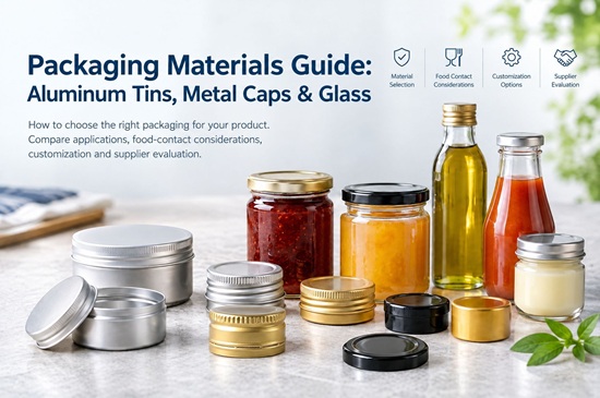 Packaging Materials Explained: How to Choose the Right Aluminum Tins, Metal Caps and Glass Packaging